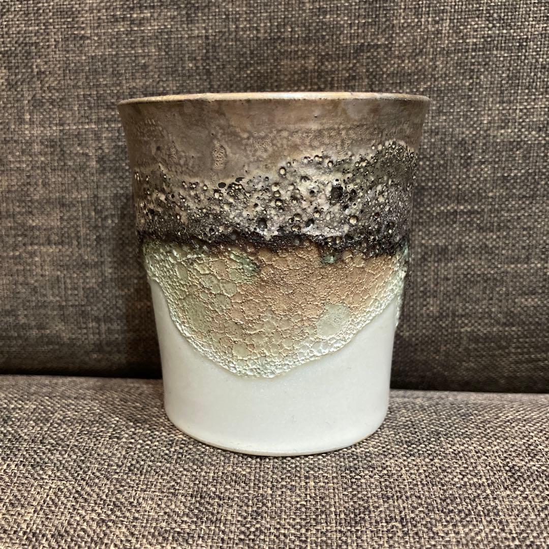 【新品未使用】福村龍太 作家器 銀彩カップ