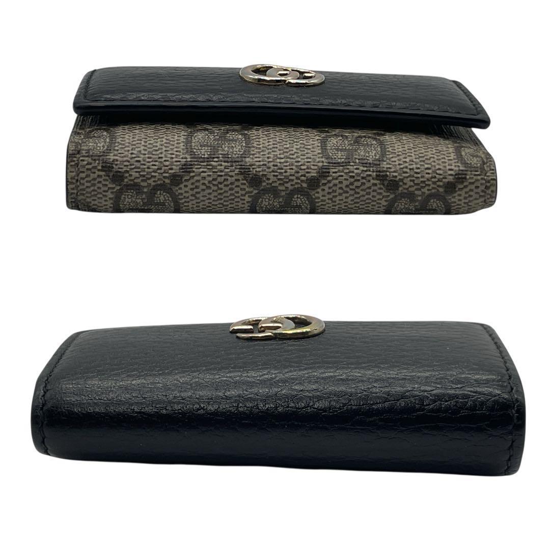 【極美品】GUCCI キーケース GGスプリーム レザー 黒 美品