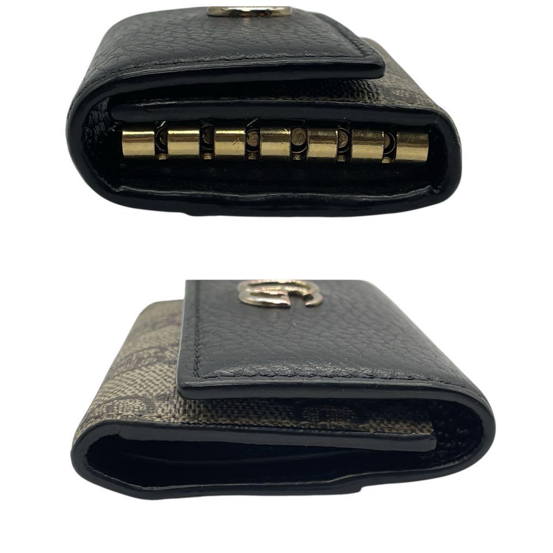【極美品】GUCCI キーケース GGスプリーム レザー 黒 美品