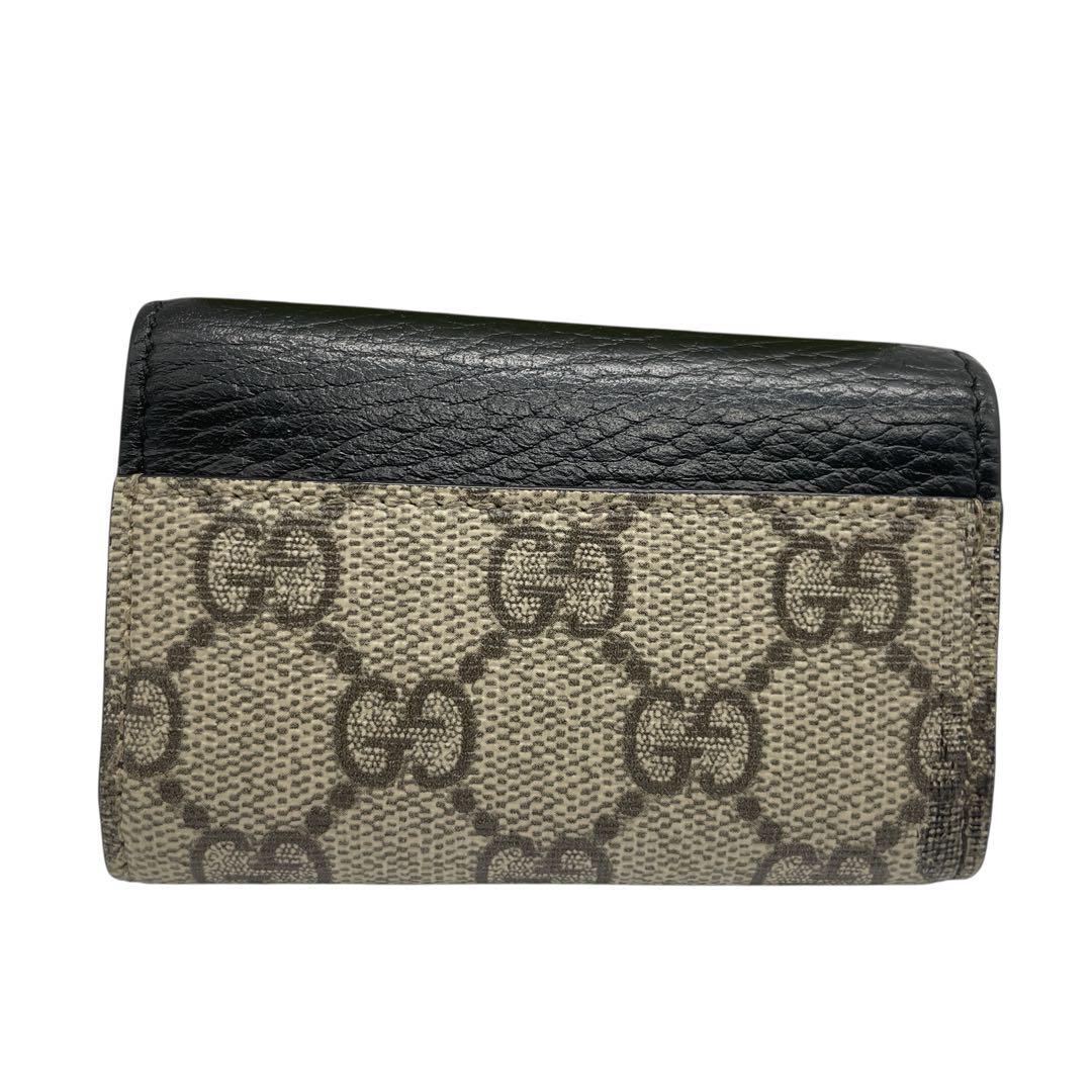 【極美品】GUCCI キーケース GGスプリーム レザー 黒 美品