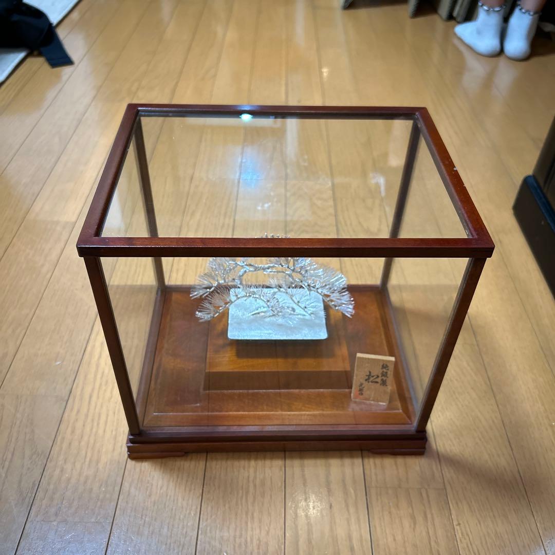 髭*董様 希少【純銀製】　松　光則作　ケース付き　シルバー