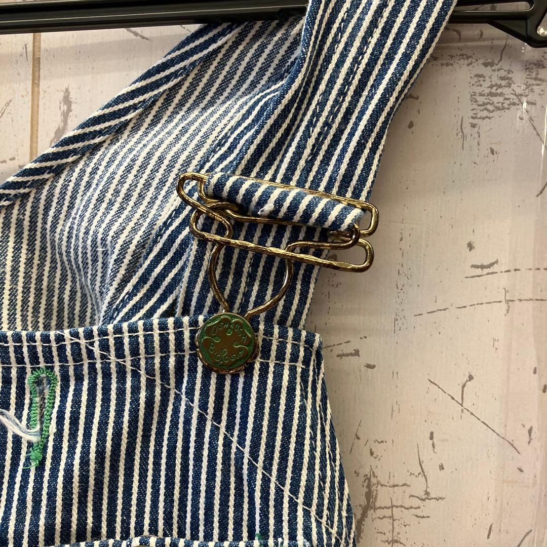 9.8 オシュコシュ USA製 ヒッコリー オーバーオール つなぎ ワークウェア