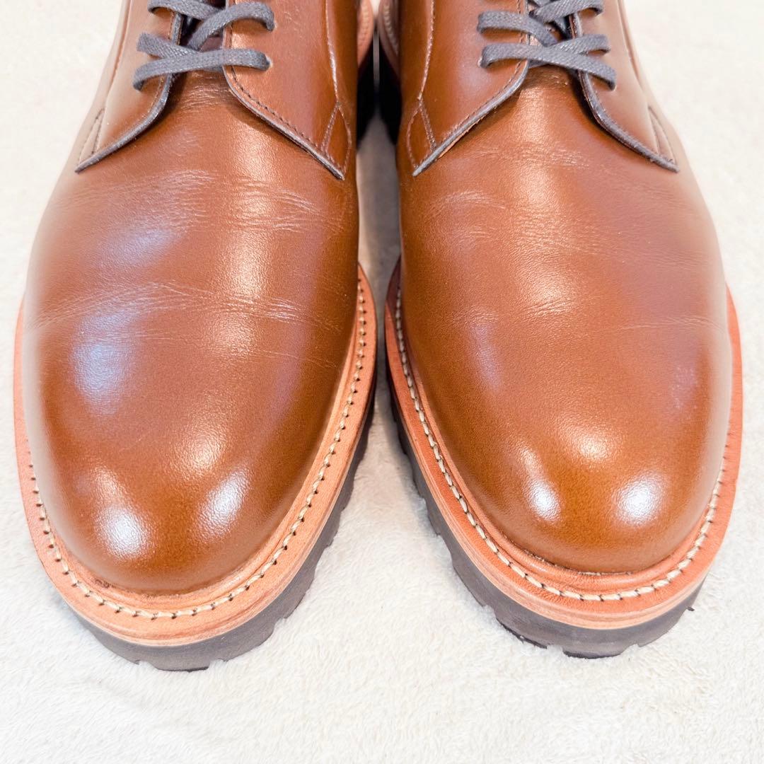 【美品】WH ダブルエイチ WHS-0010 ドレスシューズ 25.5