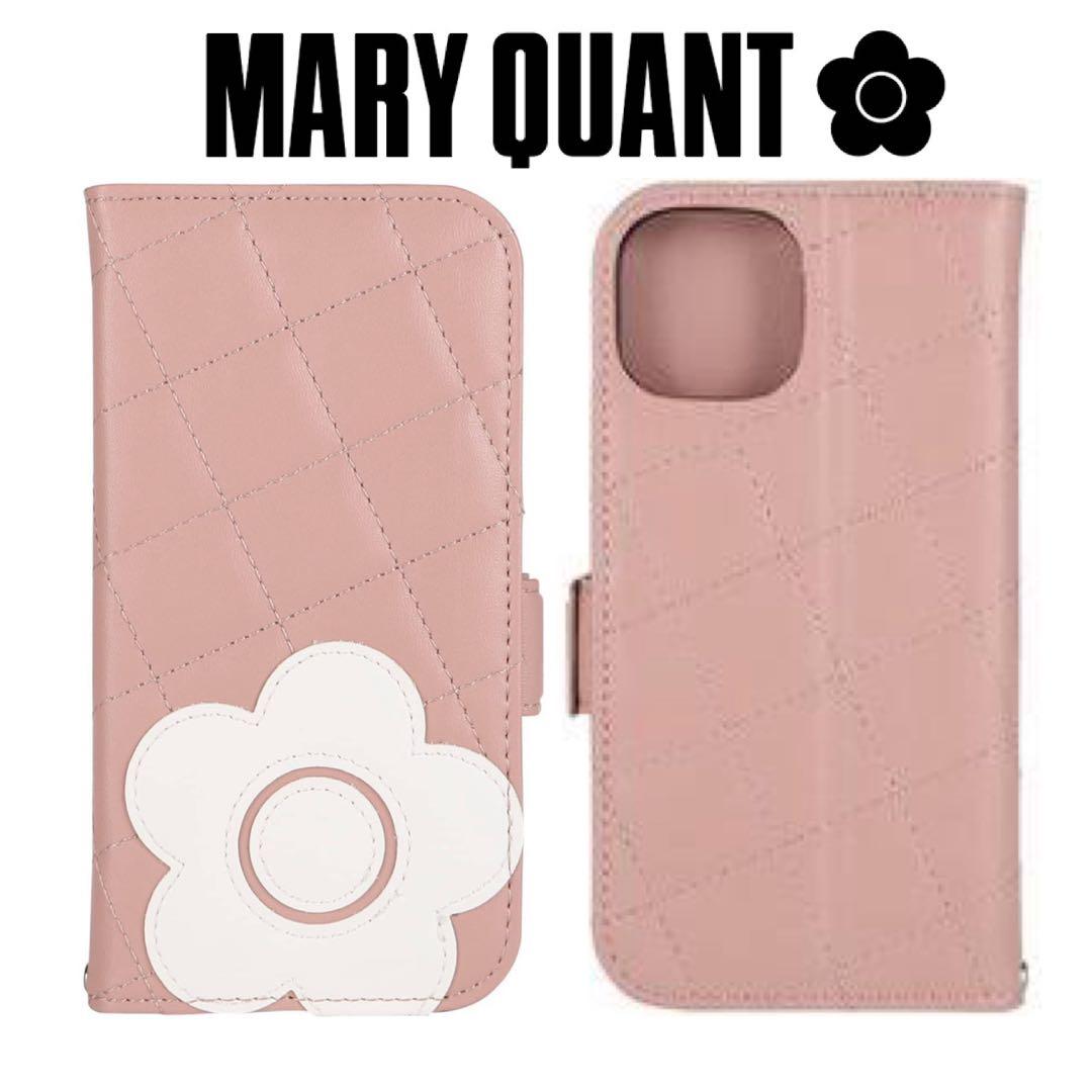 新品⭐︎マリークワント iPhone15/14/13 手帳型 ケース ピンク