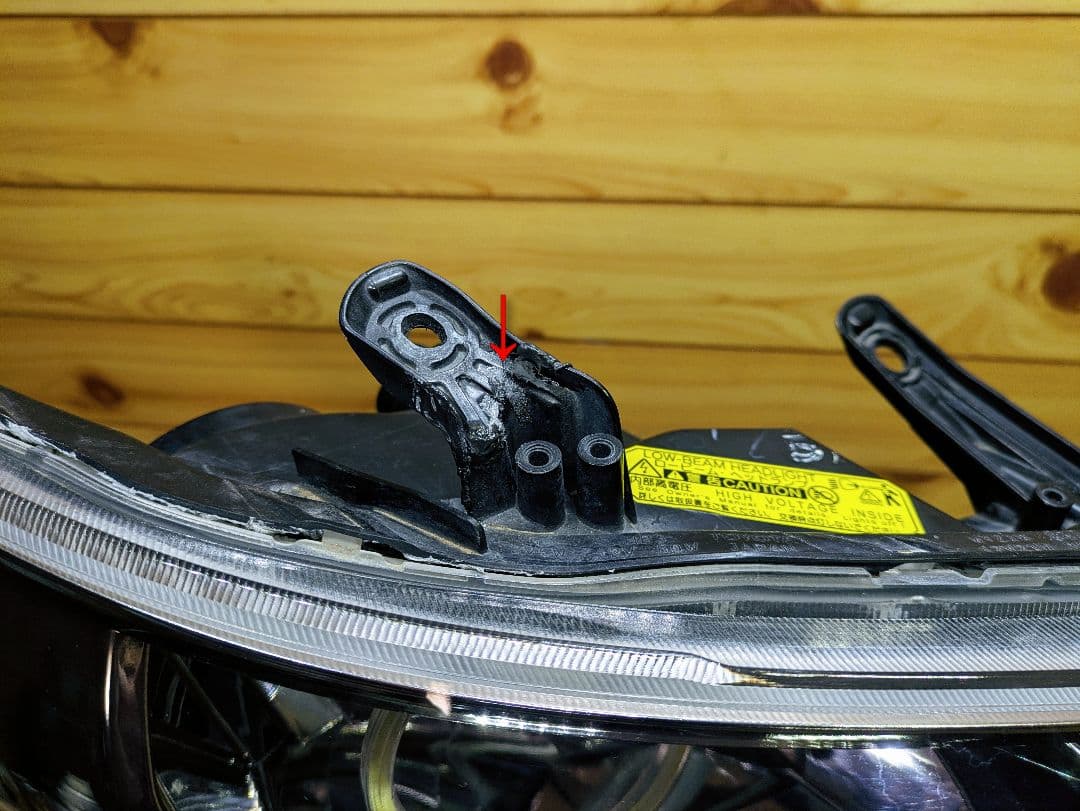 20系 ヴェルファイア 後期 イカリング ヘッドライト 黄ばみ無し