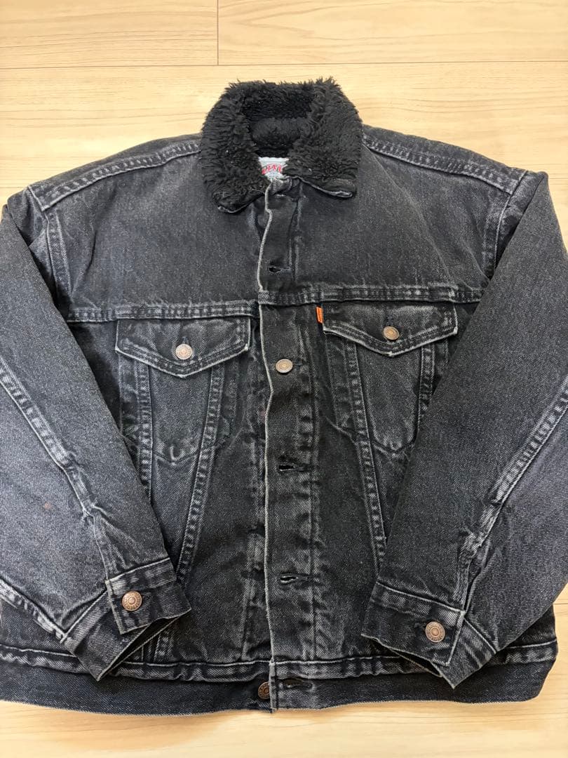 USA製 90sLevi’s 初期　ブラックデニム ボア オレンジタブ