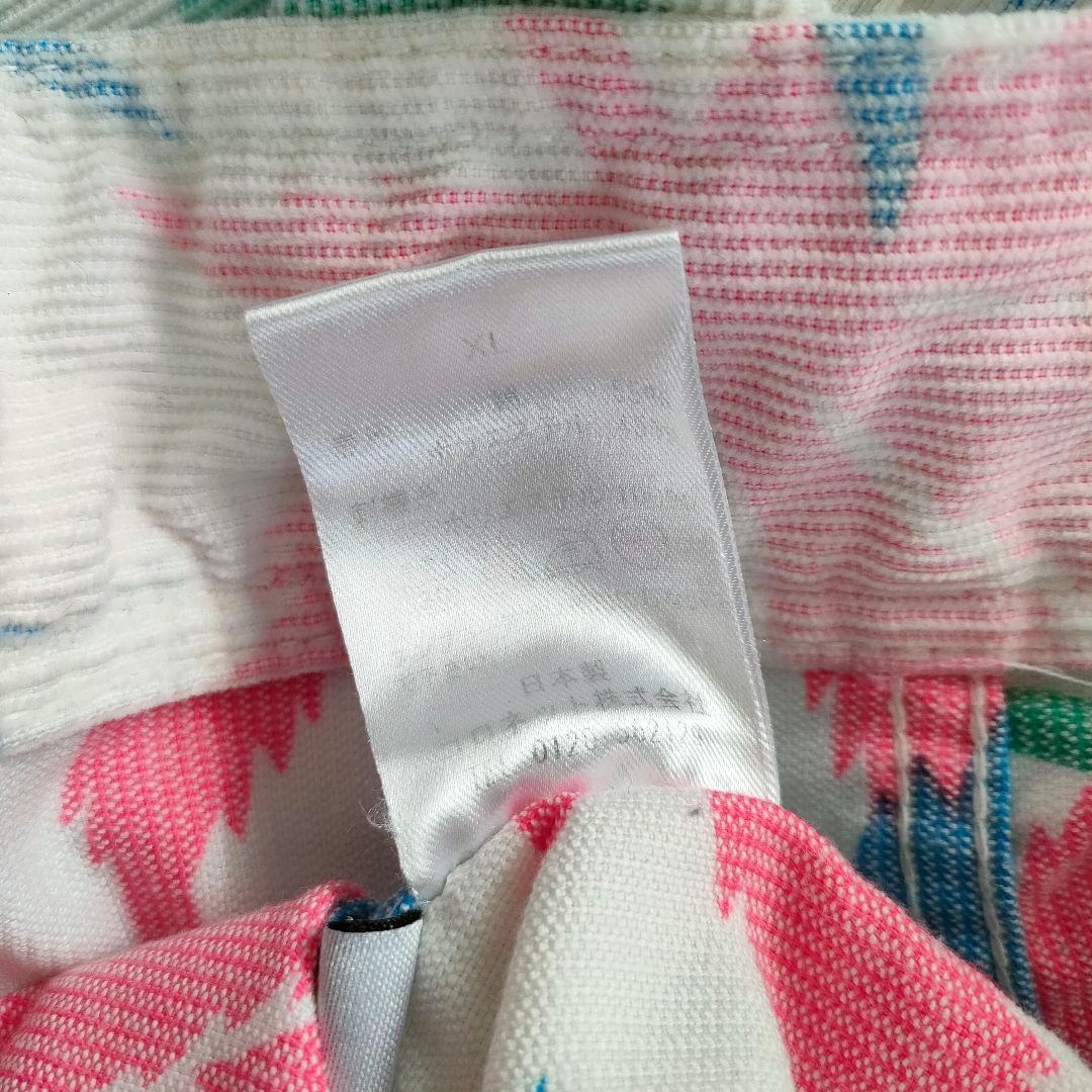 ルシアンペラフィネ 総柄デニムジャケット XL