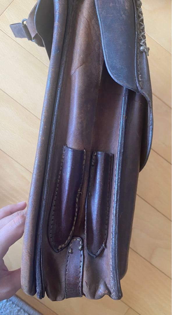 日本軍　革　鞄　星　戦時中　昭和　大正