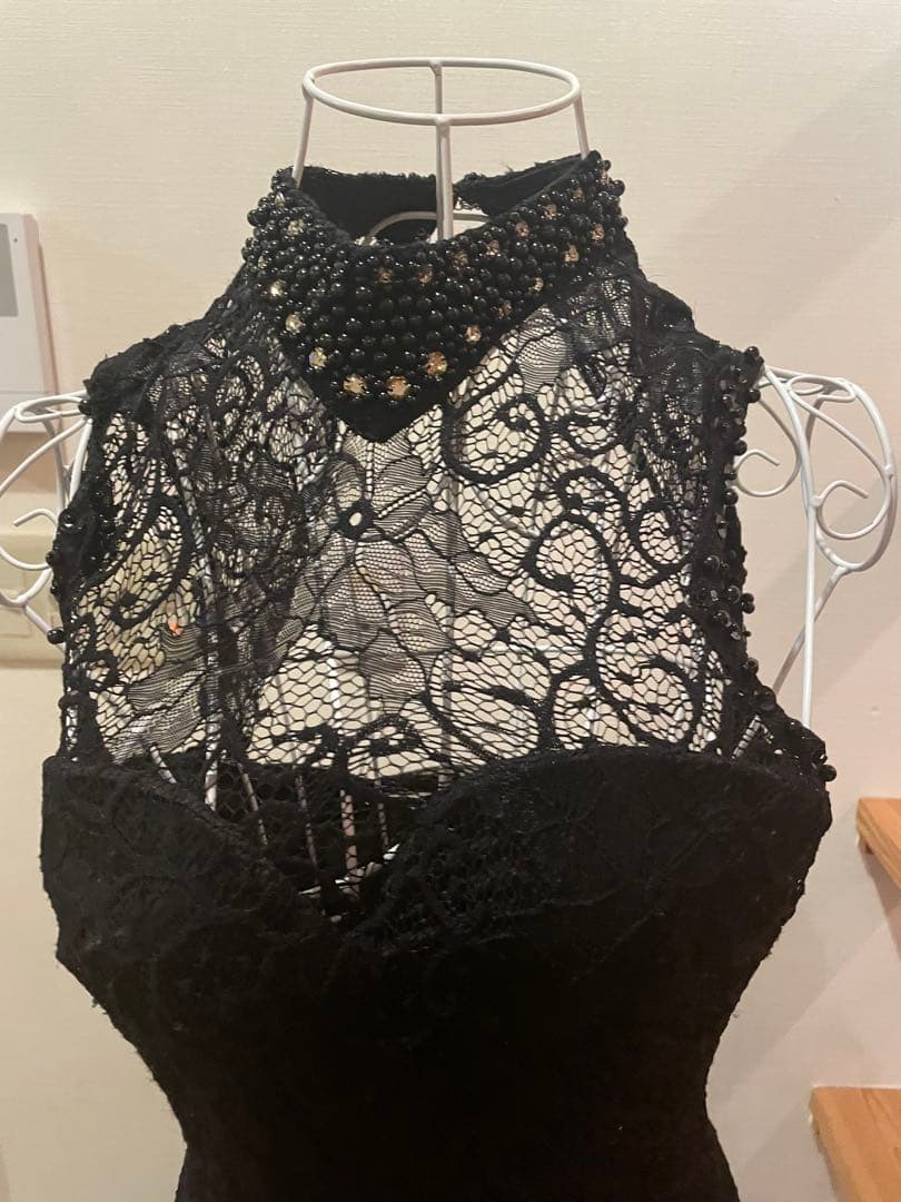 3 キャバドレス　黒　ロングドレス　ビジュー　値下げ交渉可能