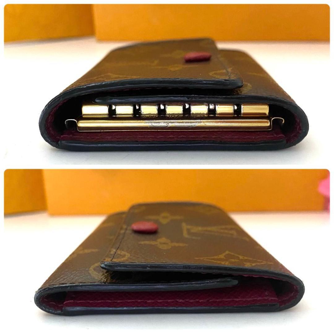 ルイ ヴィトン◎ミュルティクレ6 フューシャ モノグラム キーケース ブラウン