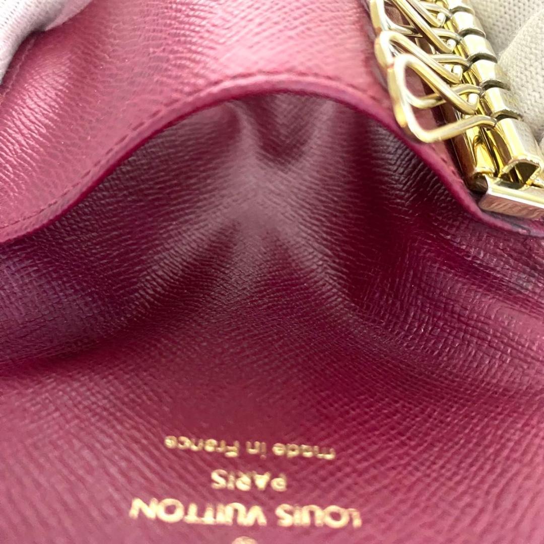 ルイ ヴィトン◎ミュルティクレ6 フューシャ モノグラム キーケース ブラウン