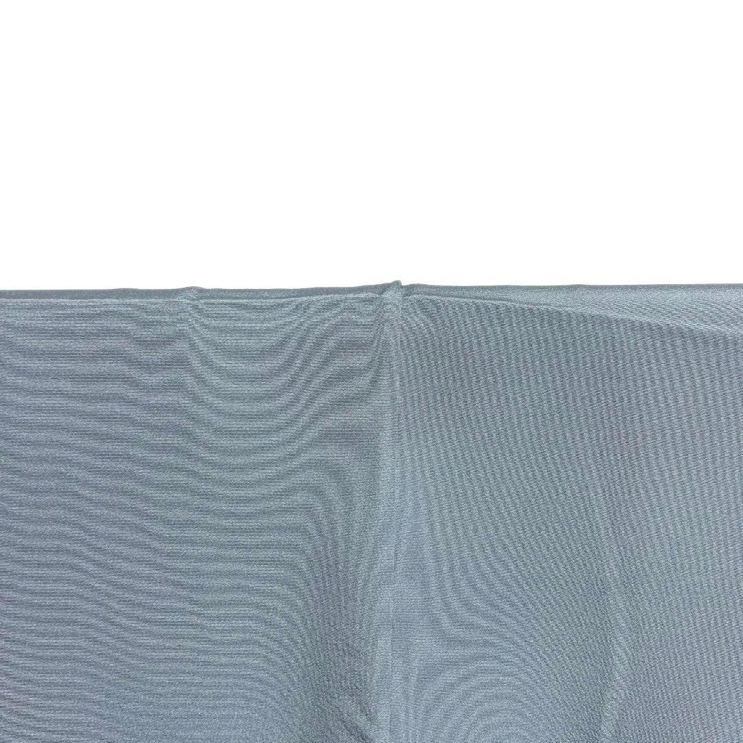 作家もの　付け下げ　菊　友禅　ブルー　着物　092w d