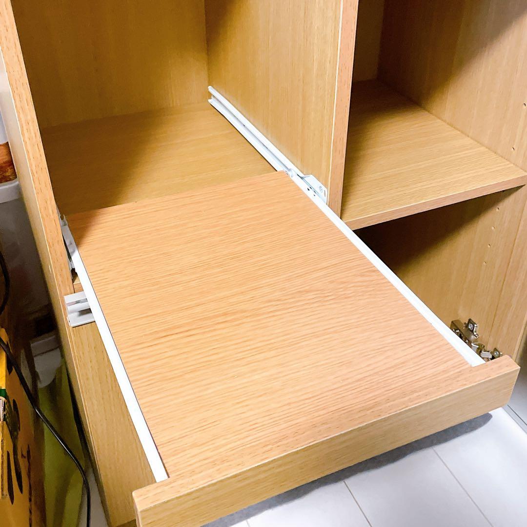 【最終値下】レンジボード 可動棚付き【美品】