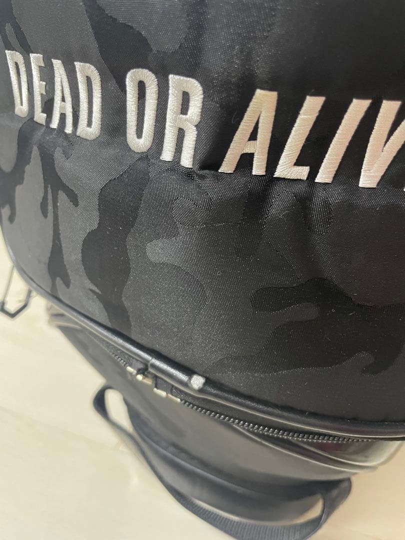 DEAD OR ALIVE byEPON スタンド式キャディバッグ ブラック柄入