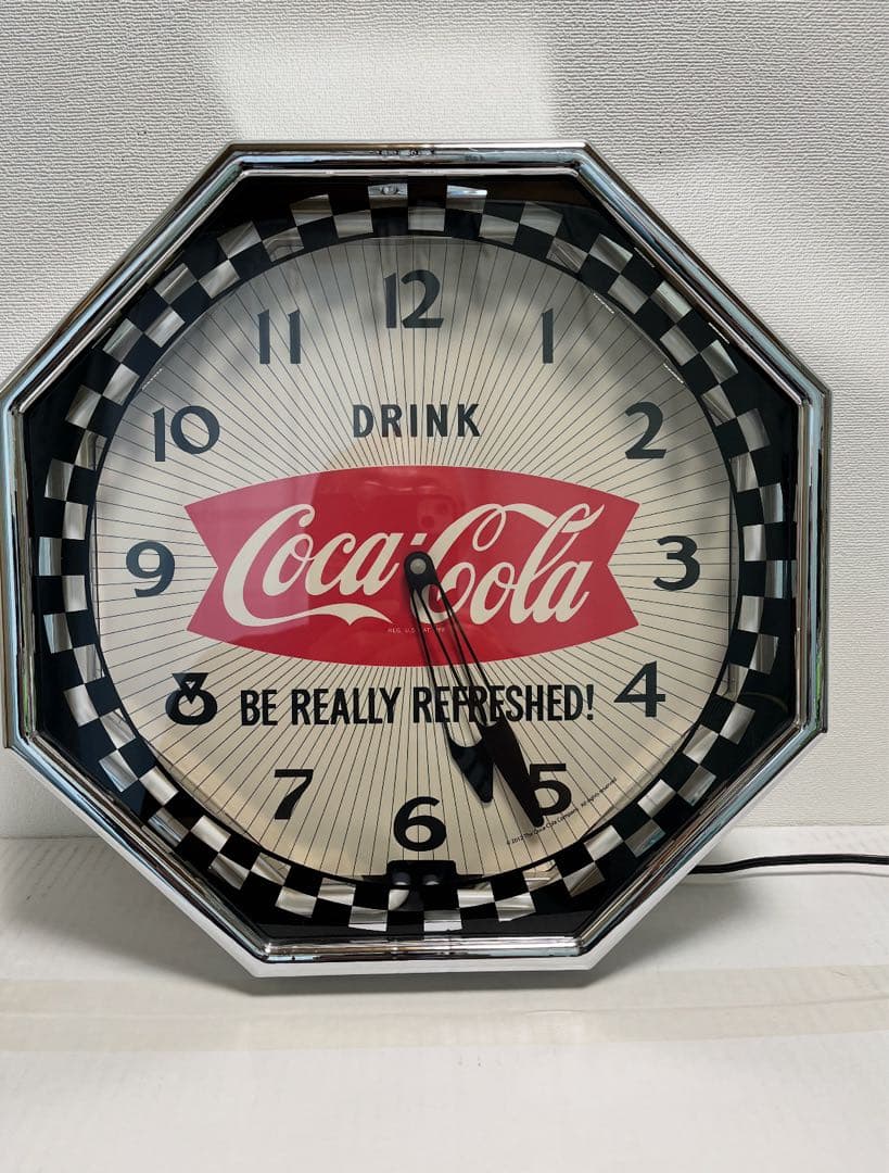 コカ・コーラ ネオンクロック　ネオン管掛け時計3品セット