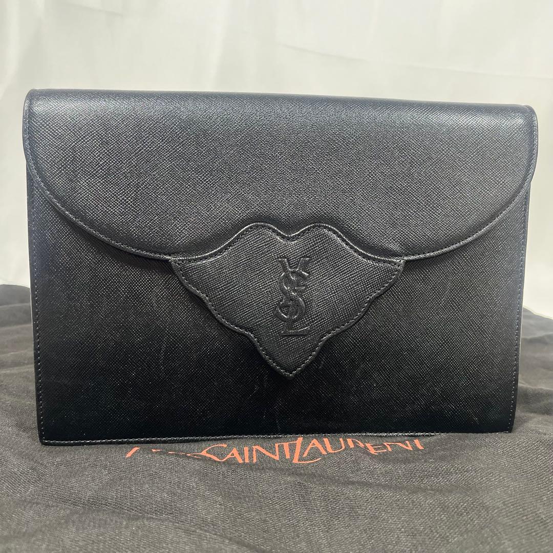 イヴサンローラン クラッチバッグ セカンド　カサンドラロゴ　サフィアーノ