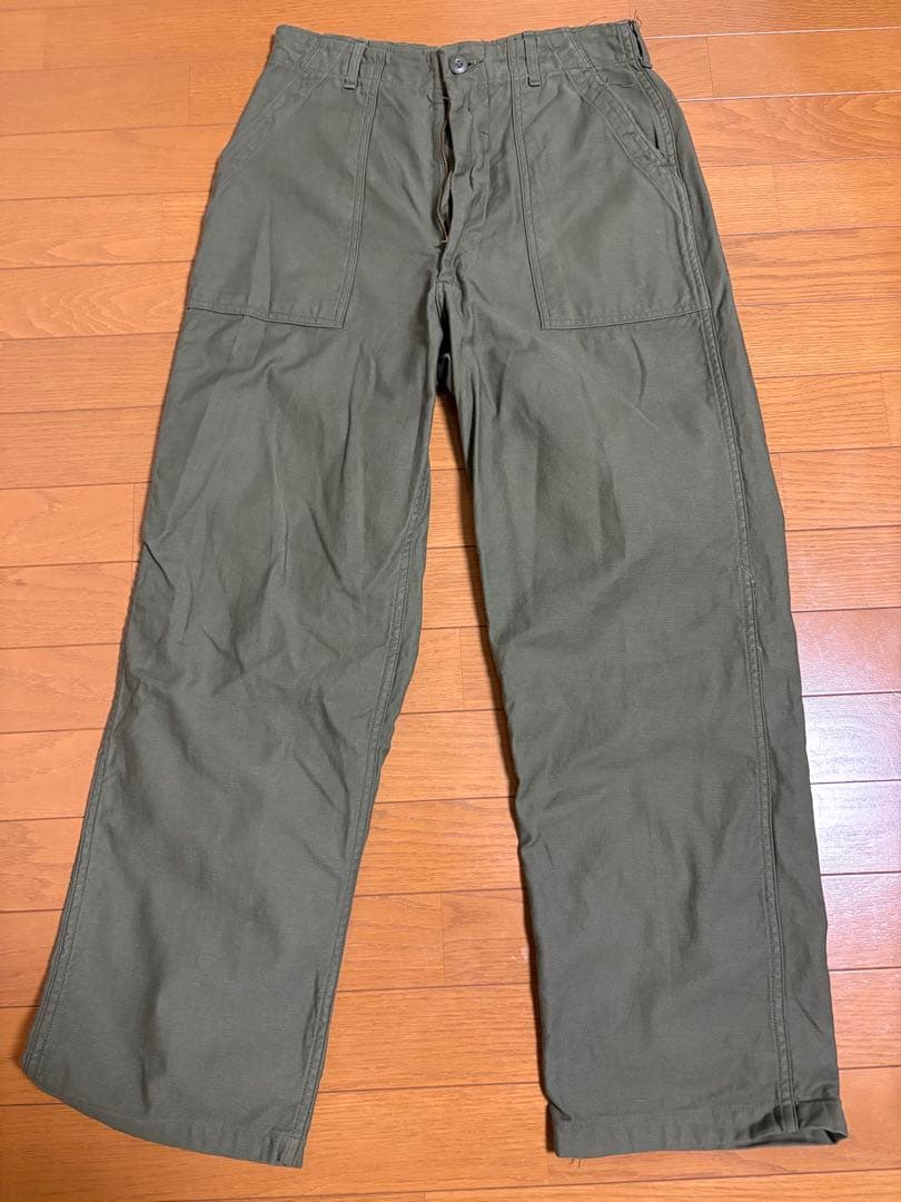70s US ARMY OG-107 ベイカーパンツ W32L31 アメリカ軍