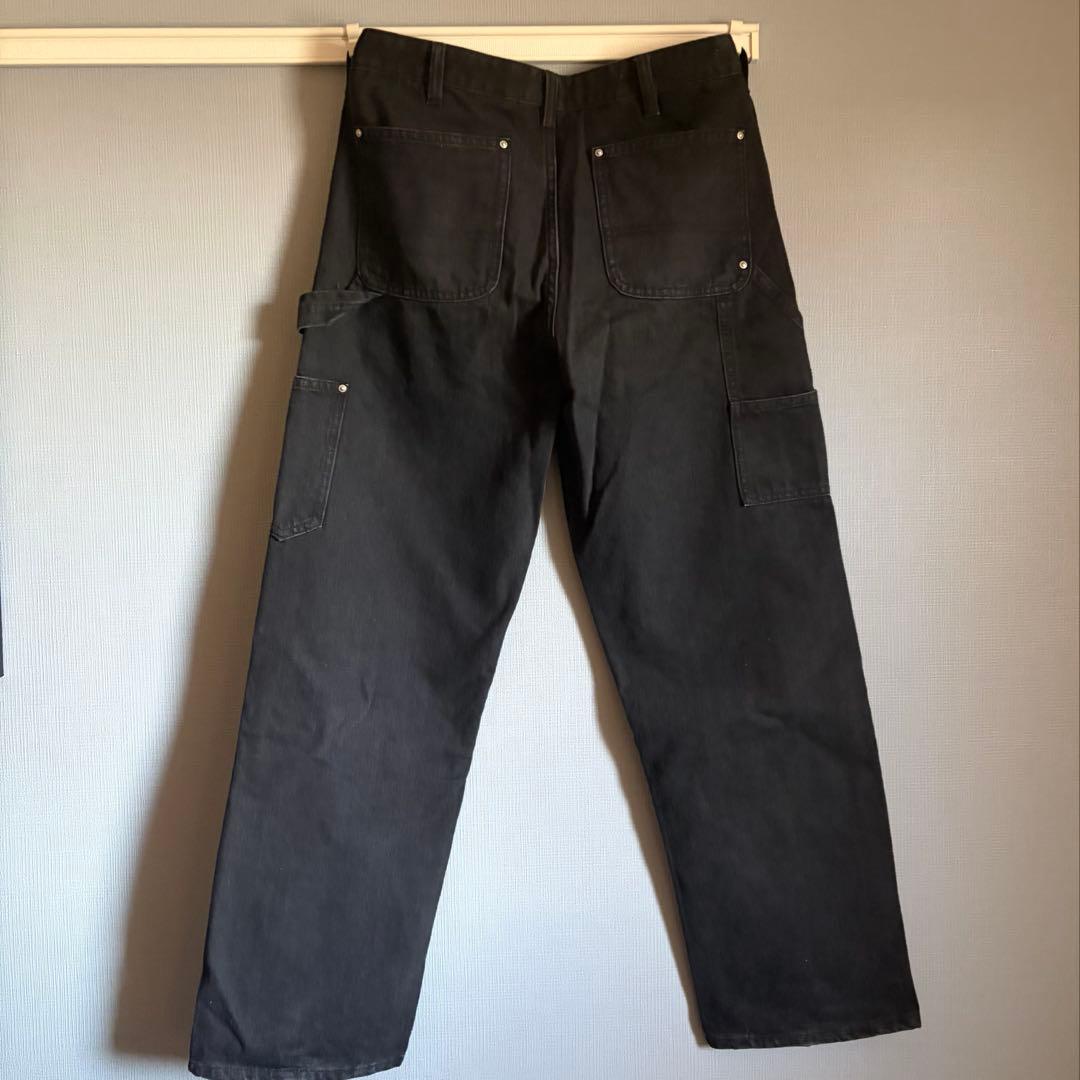 ZARA ダブルニー　ペインターパンツ　ブラックデニム　完売品