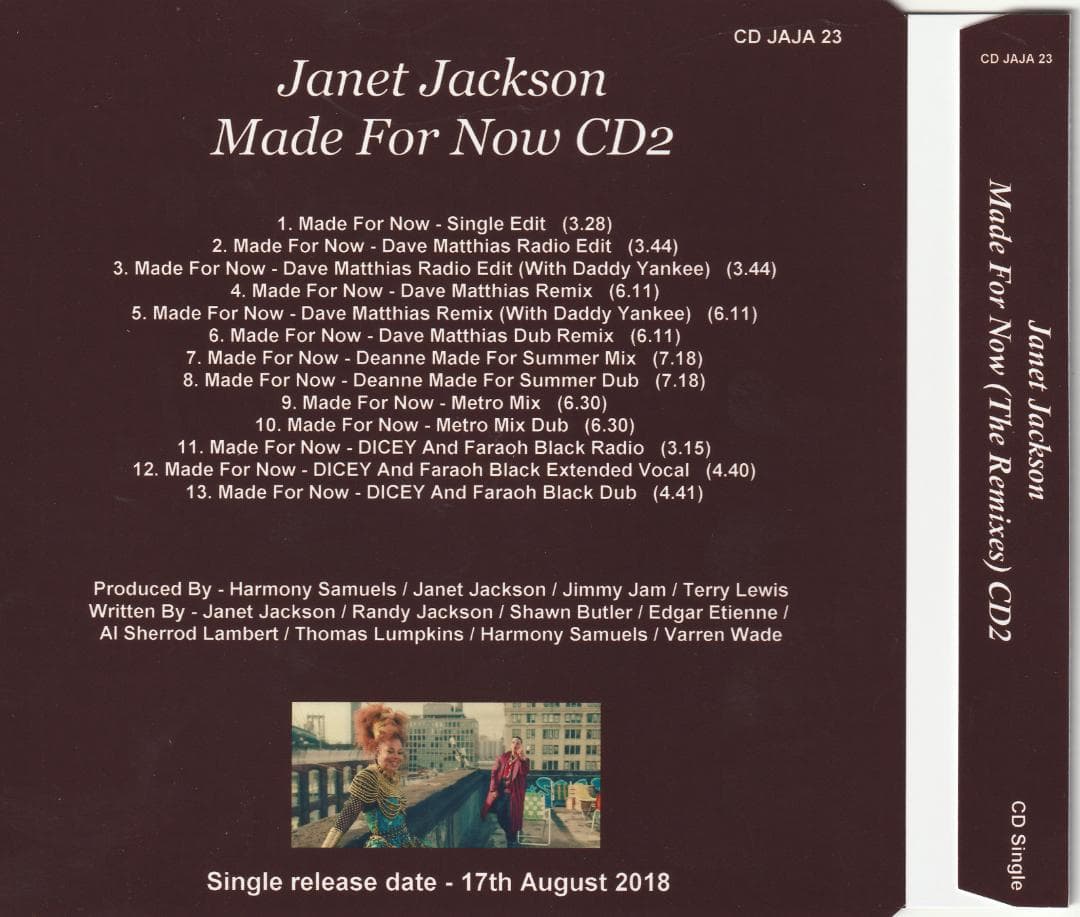 Janet Jackson　Made For Now　貴重 13リミックス CD