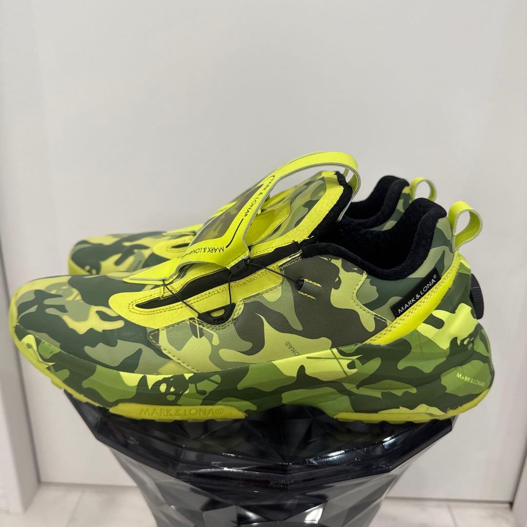 【【特価】】マークアンドロナ　ゴルフシューズ　28cm イエロー迷彩　大丸販売中