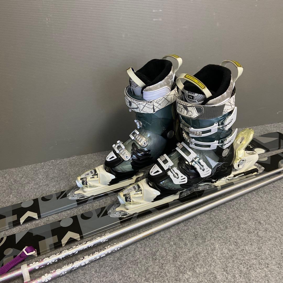 ★メンテ済　★美品★ 大人スキーセット 板142cm ブーツ24.5cm
