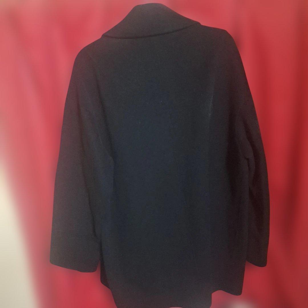 evernavy エバーネイビー リバー ピーコート　ブラック　M ウールコート