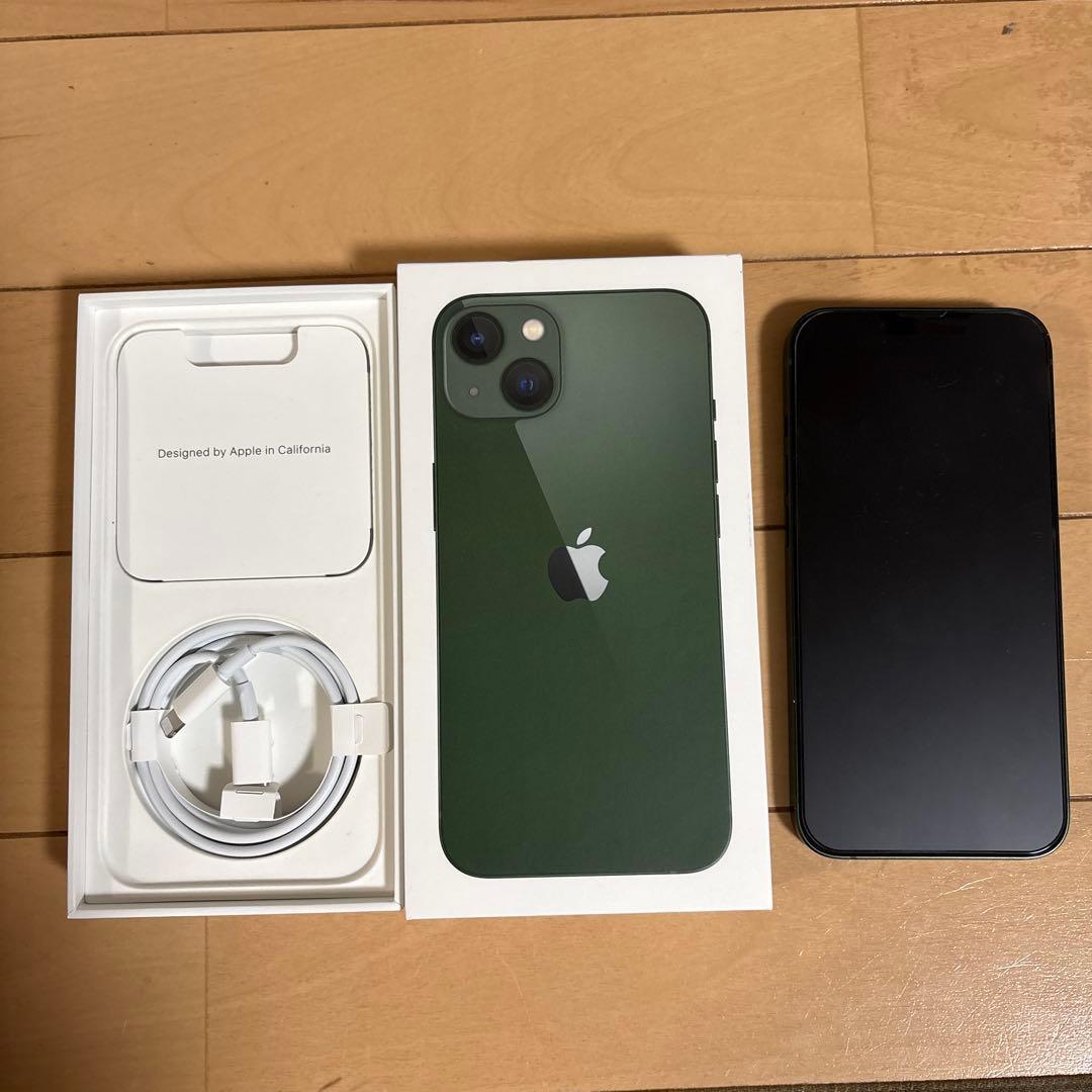 iPhone 13 グリーン 128GB SIMフリー 付属品完備
