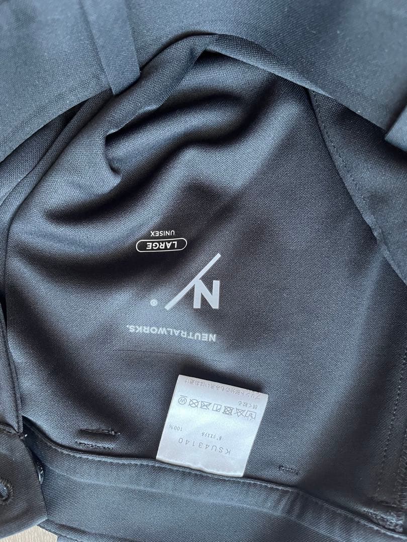 NEUTRALWORKS. ブラックセットアップ Lサイズ