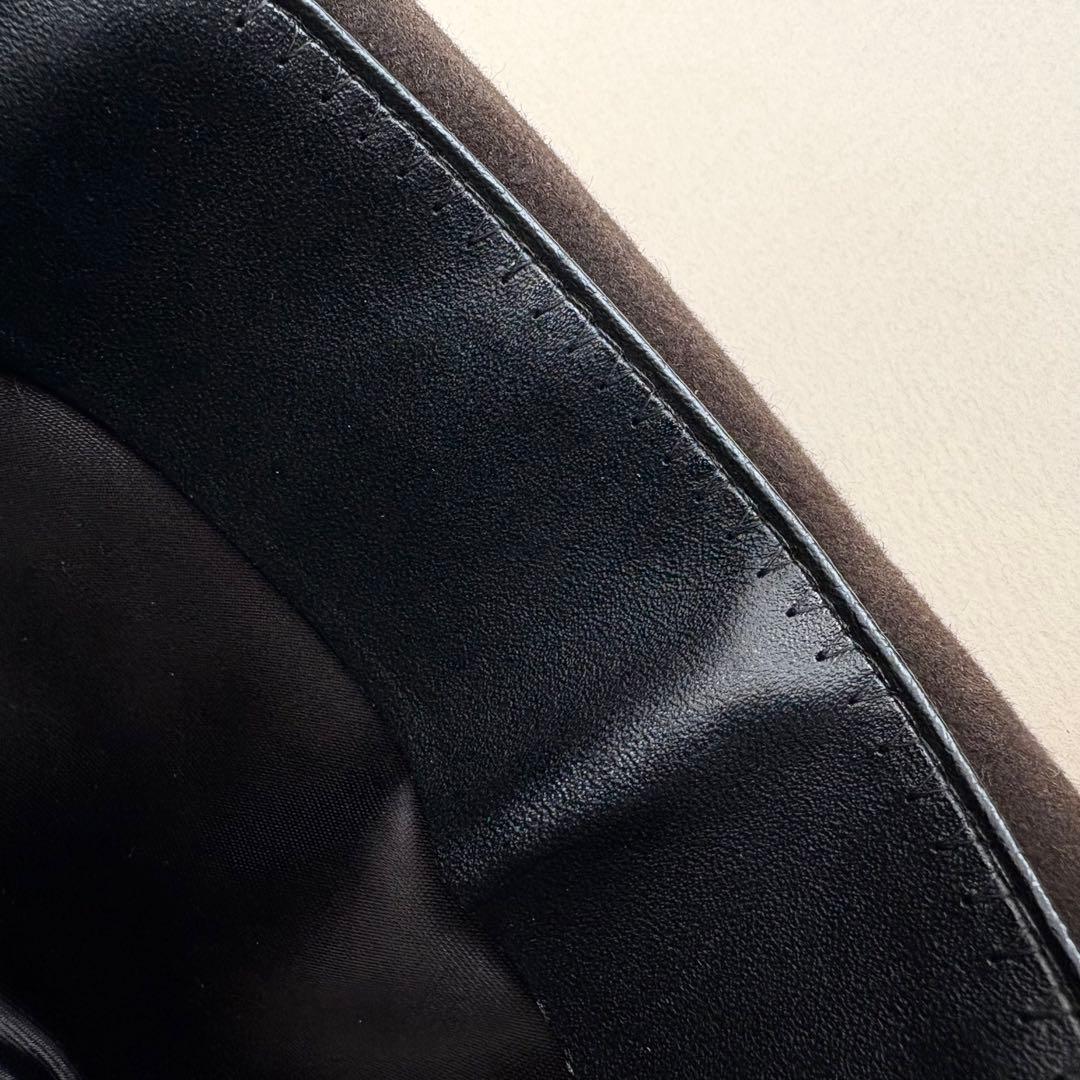 【ボルサリーノ フェルトハット こげ茶】