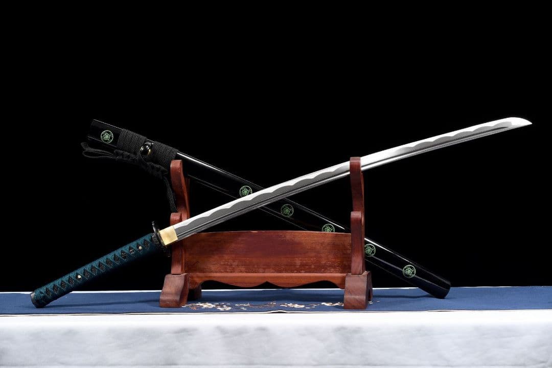 4215-武具 刀装具 日本刀　模造刀 居合刀 武士道 武蔵 鑑賞用 手鍛造打