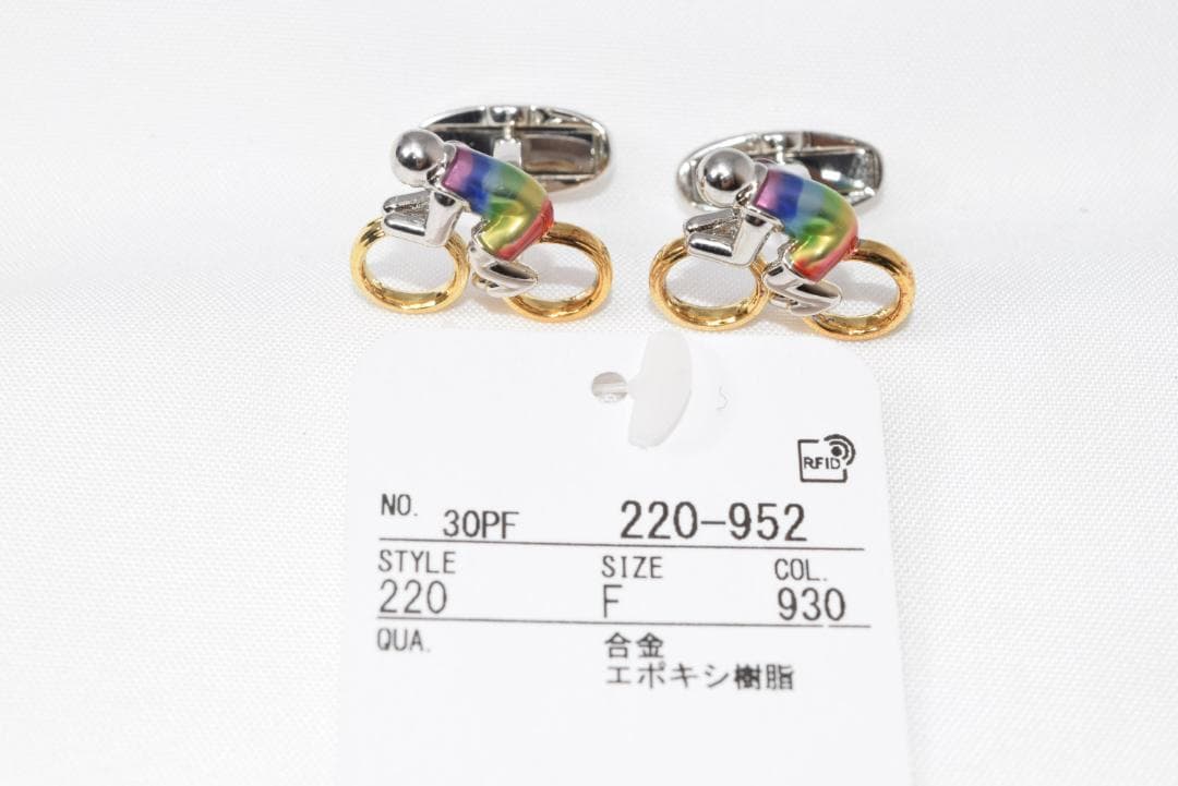 新品☆Paul Smith カフス カフリンクス☆自転車・ロードバイク☆マルチ