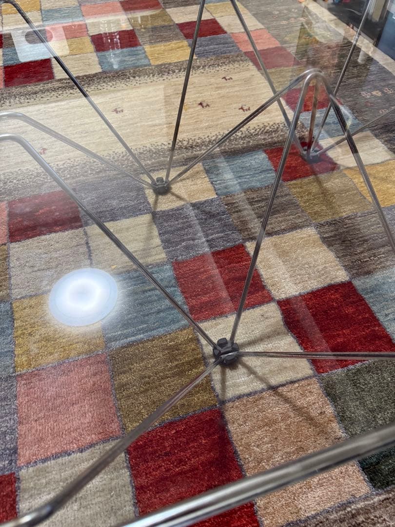 h*.様 ガラス天板のセンターテーブル【東京港区内車で取りに来れる方、限定】