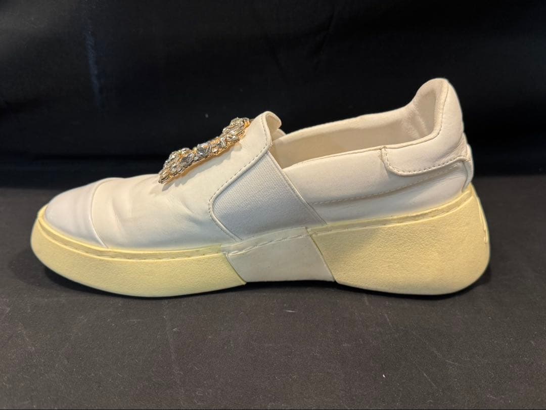 ROGER VIVIER 厚底スニーカー 37 23.5cm ホワイト