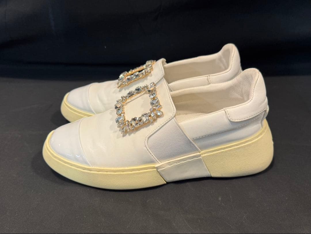 ROGER VIVIER 厚底スニーカー 37 23.5cm ホワイト