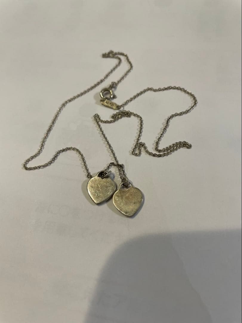 【正規品】ティファニー ネックレス リターントゥ ダブルハート シルバー 925