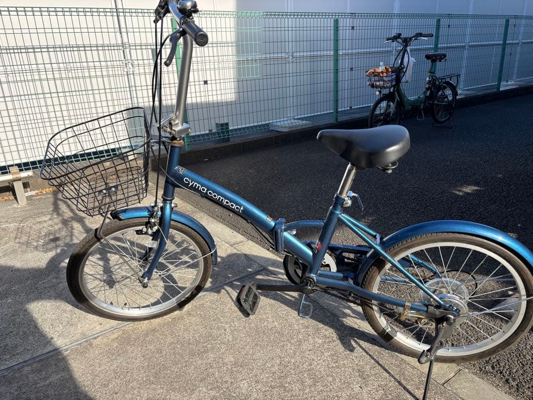 値下げ！！cymo compact 折りたたみ自転車 青