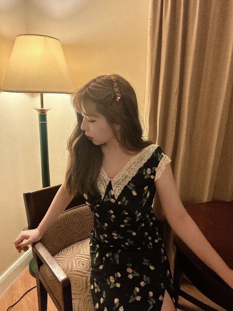 ワンピース PUI THE ROMANTIC DRESS BLACK