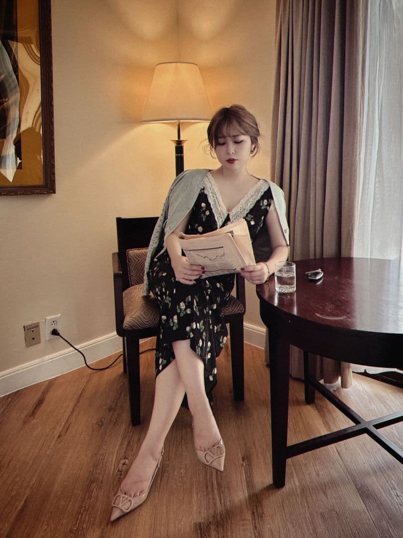 ワンピース PUI THE ROMANTIC DRESS BLACK