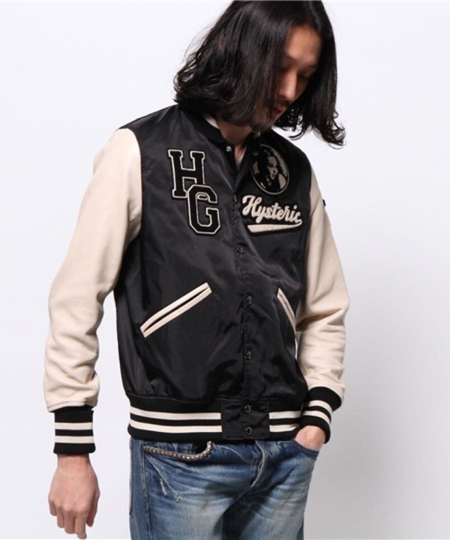 定価68200円Hysteric Glamour スタジャン 袖レザー