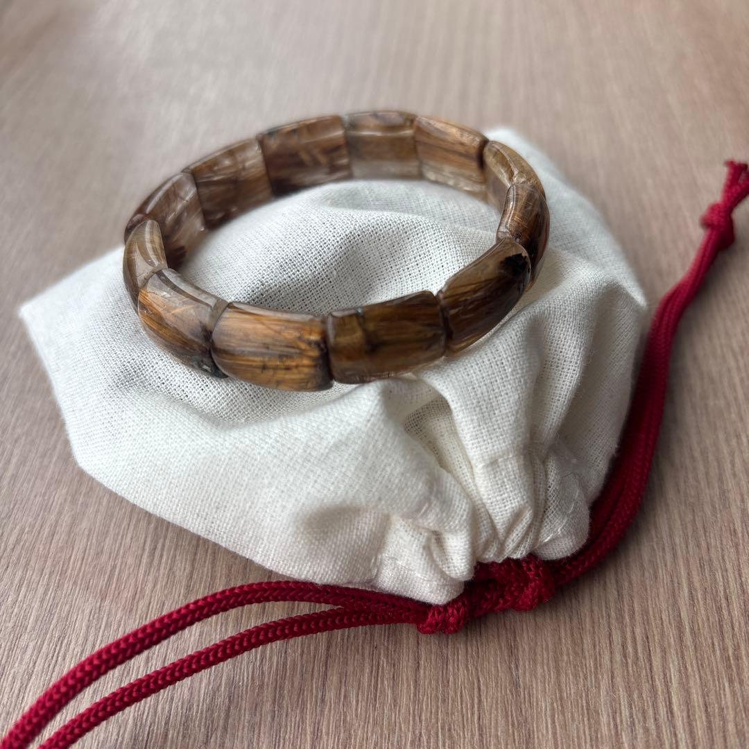 ブラウンタイチンルチル　バングル