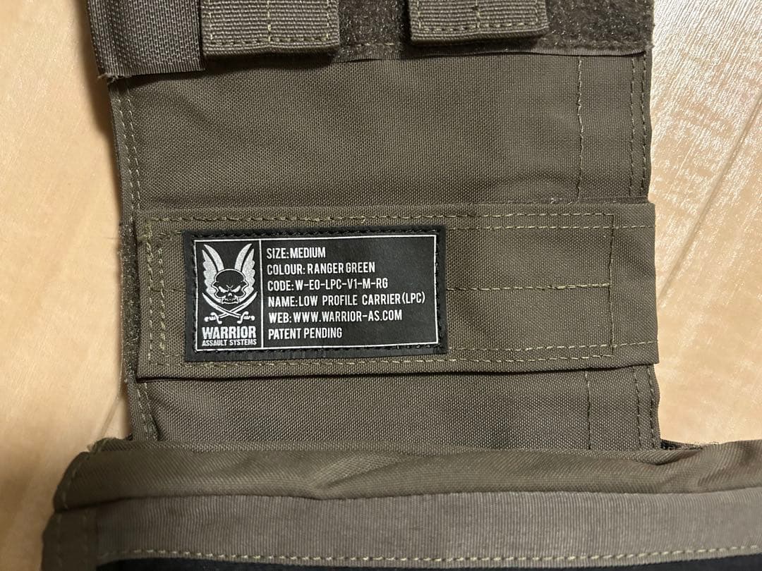 ウォーリアーアサルト オリーブドラブ プレートキャリア マグポーチ2個付き