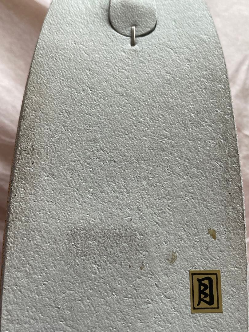 和装　草履とバッグのセット(金色地に白い花刺繍)