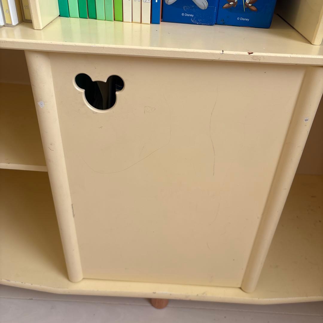 ディズニー 絵本棚 木製 おもちゃ付き