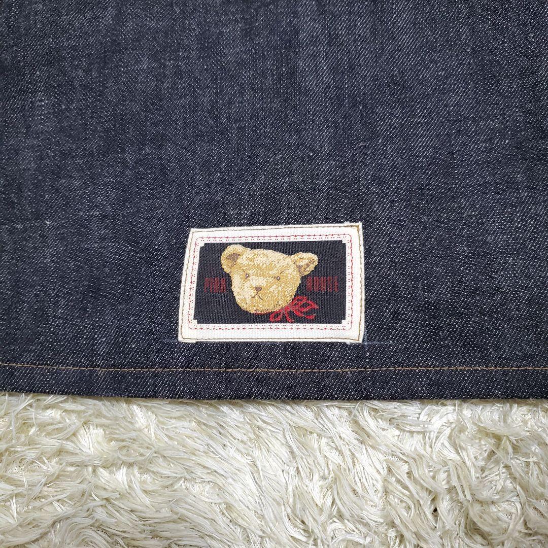 美品✨PINKHOUSE　サロペット　テディベア刺繍　デニム　かな様