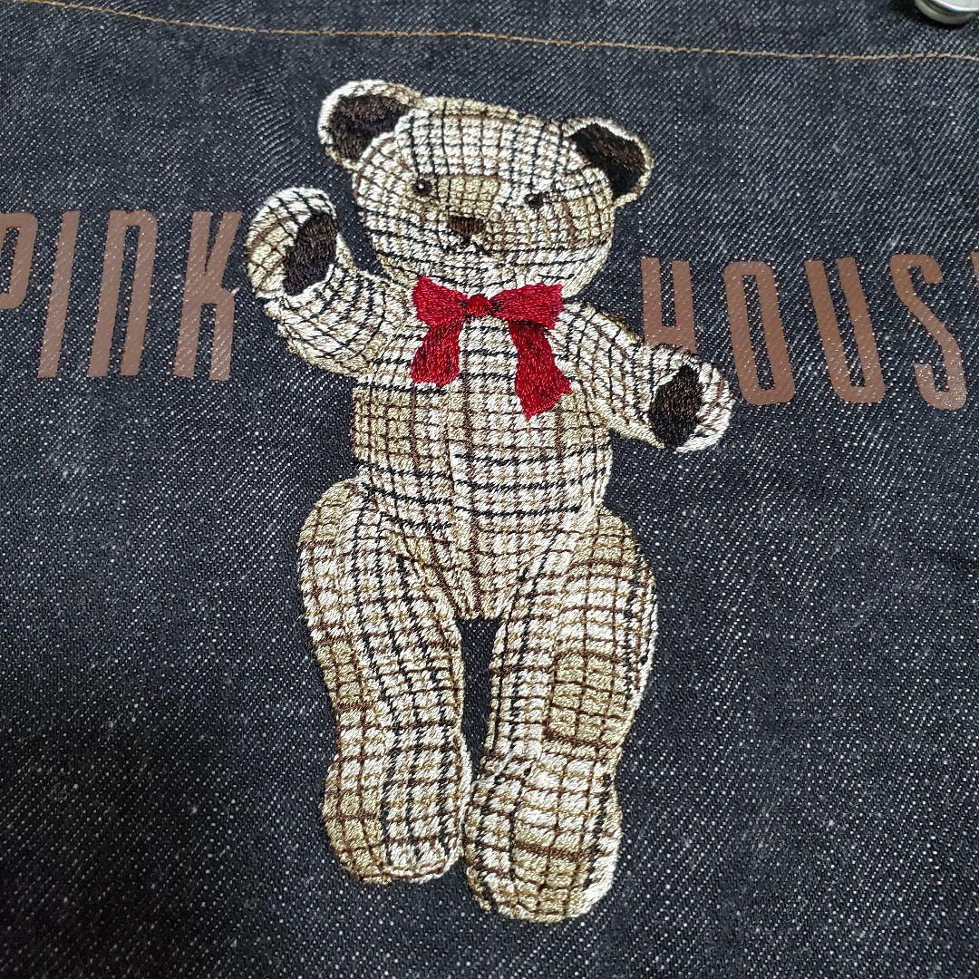 美品✨PINKHOUSE　サロペット　テディベア刺繍　デニム　かな様