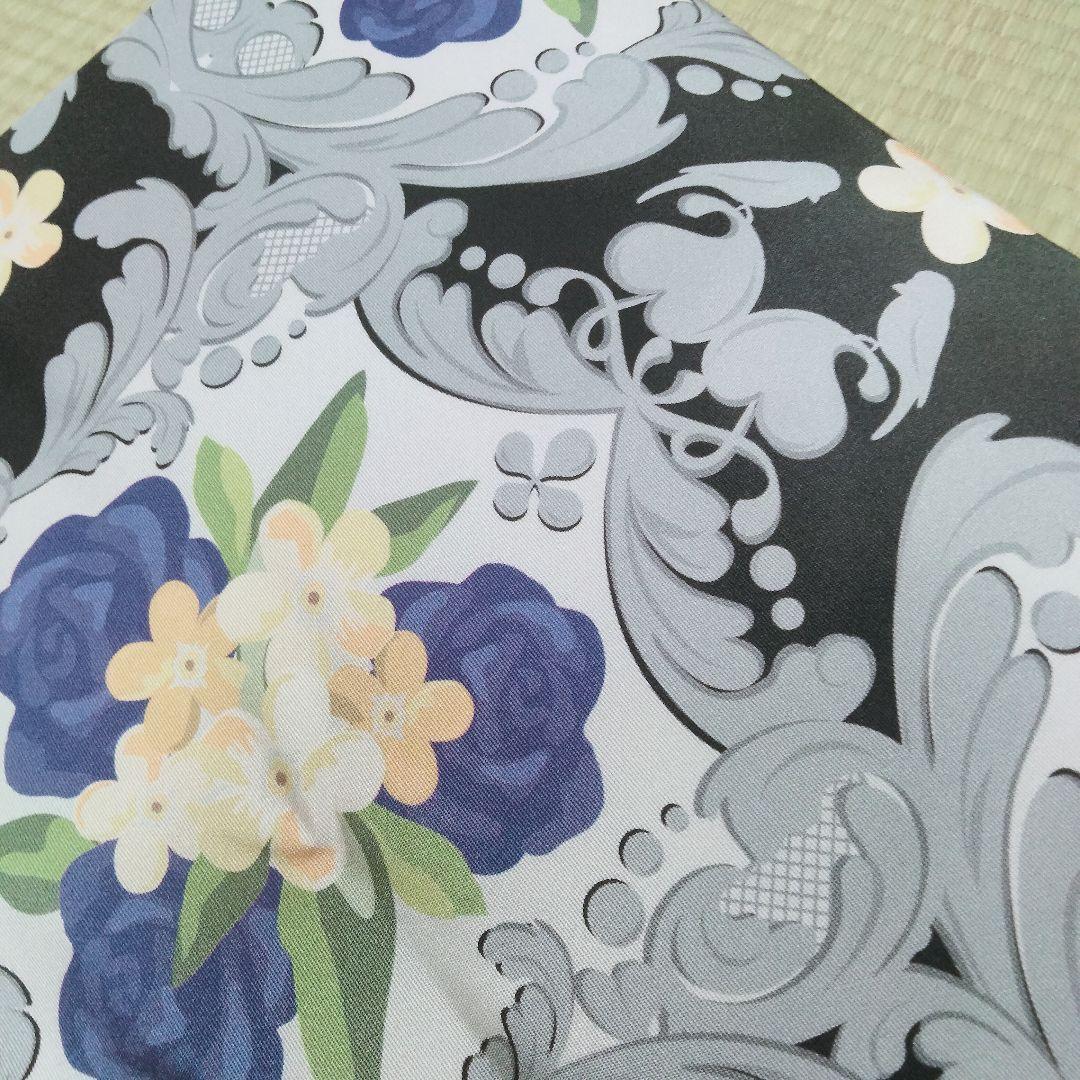 セール〉花柄 名古屋帯 新品 白 塩瀬 鳥