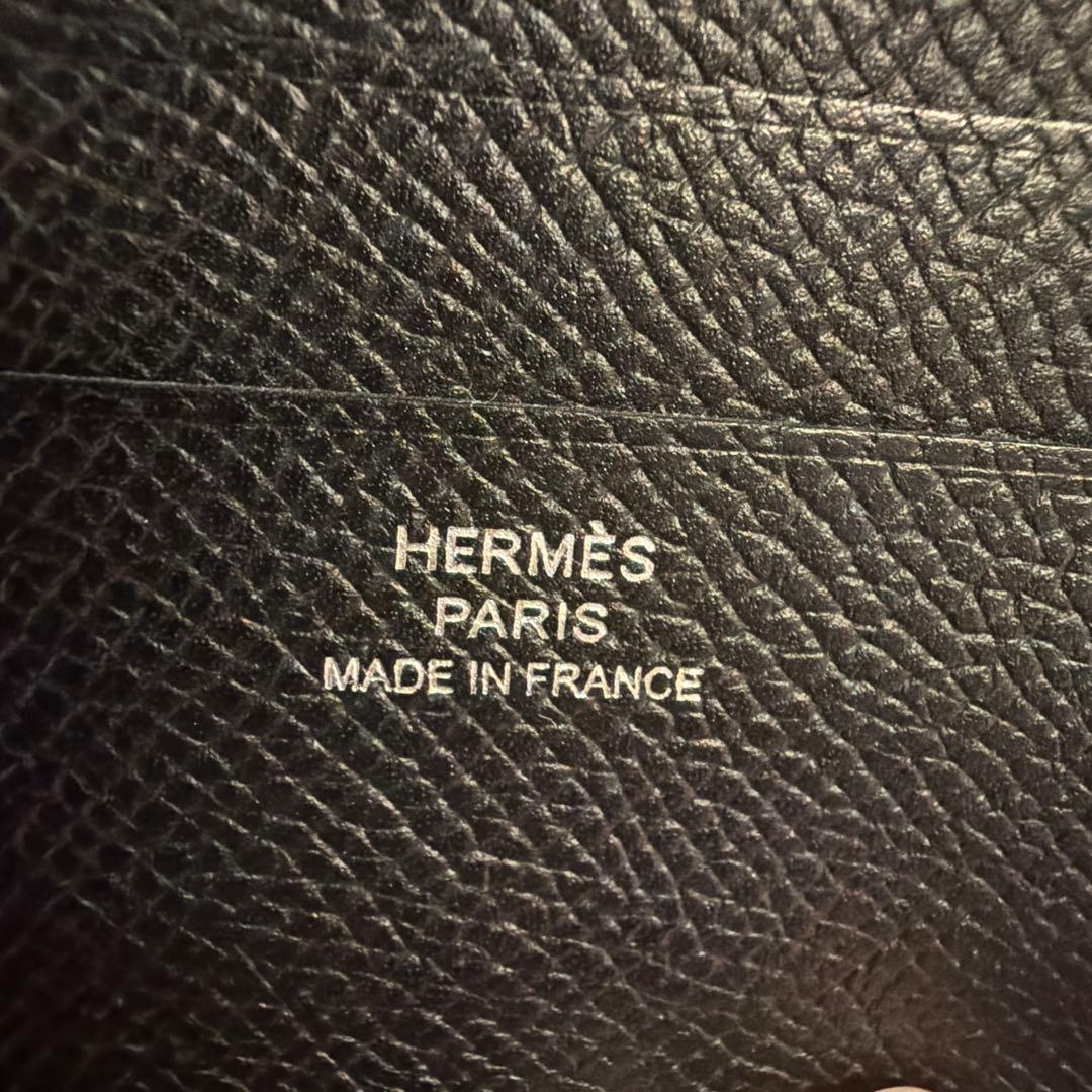 HERMES エルメス マネークリップ ポーカーGM ヴォーエプソン ブラック