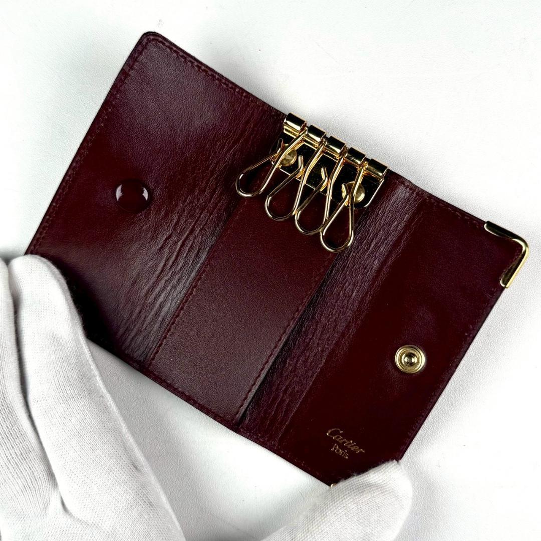新品未使用 Cartier 4連 キーケース 名作 マストライン