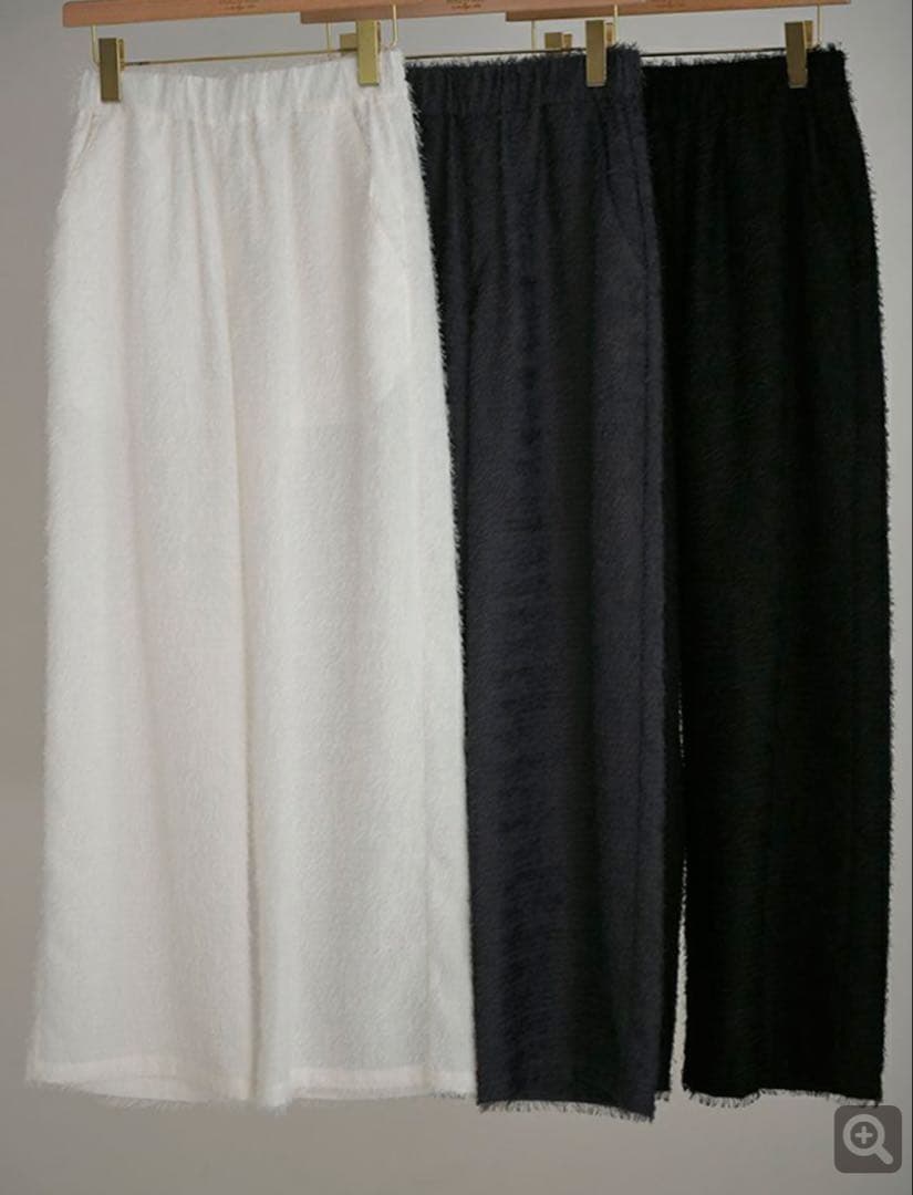 k.k✨25年3.3万Cloth&Crossシャギーストレートパンツグレー