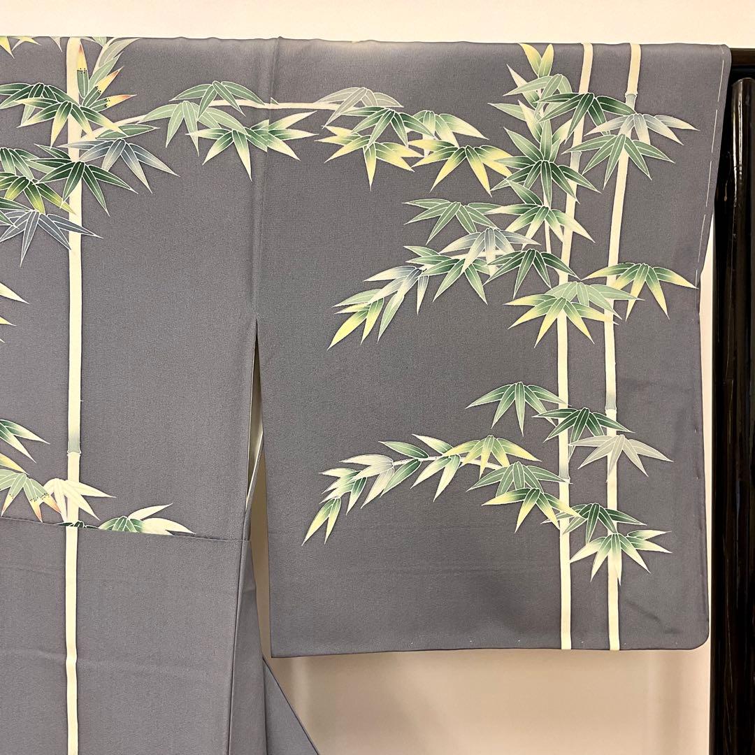 ヨシシ様おまとめグレー地に松竹梅が凛として佇む作家もの訪問着&三人童子名古屋帯